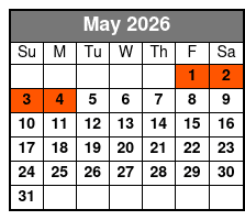 Ripley's Aquarium of the Smokies May Schedule