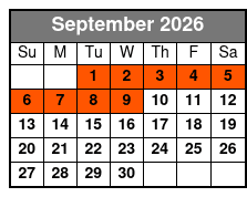 Ripley's Aquarium of the Smokies September Schedule