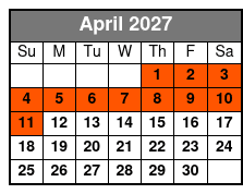 Ripley's Aquarium of the Smokies April Schedule