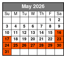 Dollywood's Splash Country Waterpark May Schedule