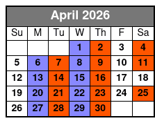 Soul of Motown April Schedule
