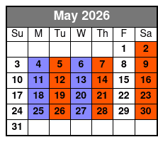 Soul of Motown May Schedule