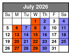 Soul of Motown July Schedule