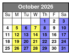 Soul of Motown October Schedule