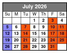 Steven Best's Unbelievable Magic Show July Schedule