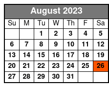 Steven Best's Unbelievable Magic Shows Pigeon Forge, TN August Schedule