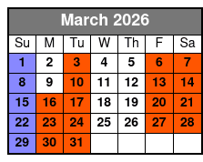 Steven Best's Unbelievable Magic Shows Pigeon Forge, TN March Schedule