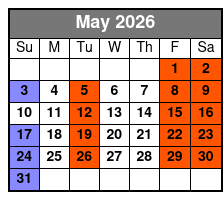 Steven Best's Unbelievable Magic Shows Pigeon Forge, TN May Schedule