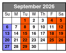 Steven Best's Unbelievable Magic Shows Pigeon Forge, TN September Schedule