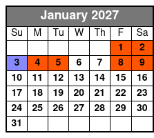 Steven Best's Unbelievable Magic Shows Pigeon Forge, TN January Schedule