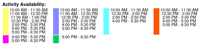 Titanic Pigeon Forge Museum Admission (Reservation Required) Color Key