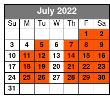 A Tribute to Conway Twitty July Schedule