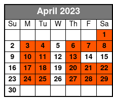 A Tribute to Conway Twitty April Schedule