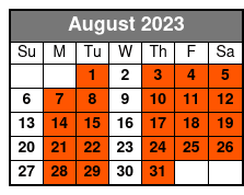 A Tribute to Conway Twitty August Schedule