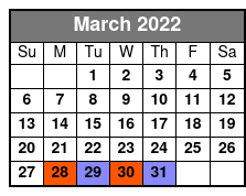 Hatfield and McCoy Dinner March Schedule
