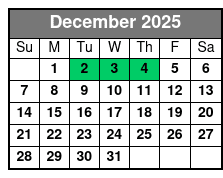 Hatfield and McCoy Dinner December Schedule