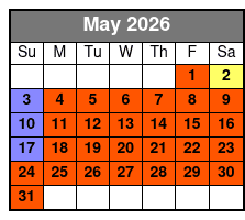 Hatfield and McCoy Dinner May Schedule