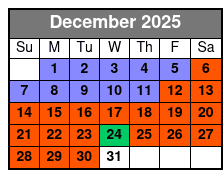 Hatfield and McCoy Christmas Disaster December Schedule