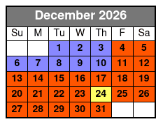 Hatfield and McCoy Christmas Disaster December Schedule