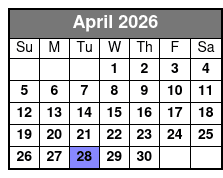 The Comedy Barn Christmas Show April Schedule