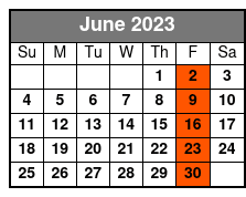 Moonshine Murders Dinner and Show June Schedule