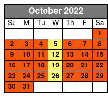 Outdoor Gravity Park 1 Roll October Schedule