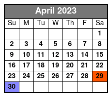 Anakeesta General Admission & Sightseeing Chondola April Schedule