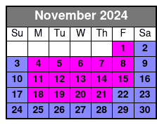 Anakeesta General Admission & Sightseeing Chondola November Schedule