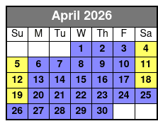 Anakeesta General Admission & Sightseeing Chondola April Schedule