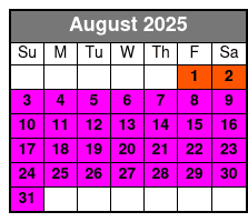 Anakeesta General Admission & Astra Lumina Combo Ticket August Schedule