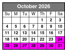 Anakeesta General Admission & Astra Lumina Combo Ticket October Schedule