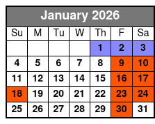 Paula Deen's Lumberjack Feud Dinner Show January Schedule