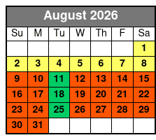 Paula Deen's Lumberjack Feud Dinner Show August Schedule