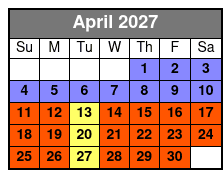 Paula Deen's Lumberjack Feud Dinner Show April Schedule