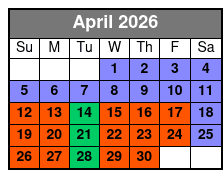 Paula Deen's Lumberjack Feud Dinner Show April Schedule
