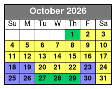 Paula Deen's Lumberjack Feud Dinner Show October Schedule