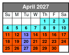 Paula Deen's Lumberjack Feud Dinner Show April Schedule