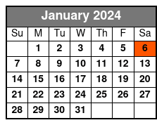 Pirates Voyage Dinner & Show January Schedule