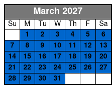 Pink Jeep Tours of Pigeon Forge March Schedule