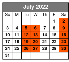 Pigeon Forge Smoky Mountain Whitewater Rafting July Schedule