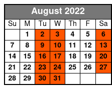 Pigeon Forge Smoky Mountain Whitewater Rafting August Schedule