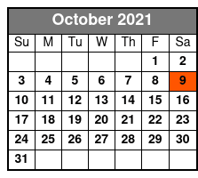 The Sound Dinner Show October Schedule