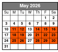 The Prodigal: A Story of Hope and Redemption May Schedule