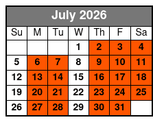 The Prodigal: A Story of Hope and Redemption July Schedule
