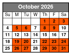 Biblical Times Dinner Theater Pigeon Forge October Schedule