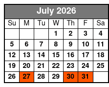 The Magic of Terry Evanswood July Schedule