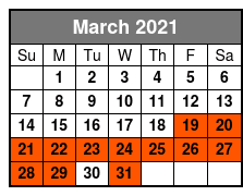 Half-Day Rental March Schedule