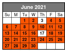 Half-Day Rental June Schedule