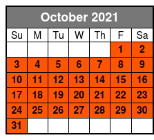 Half-Day Rental October Schedule
