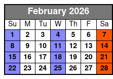 Cash and The King: Tribute to Elvis & Johnny Cash February Schedule